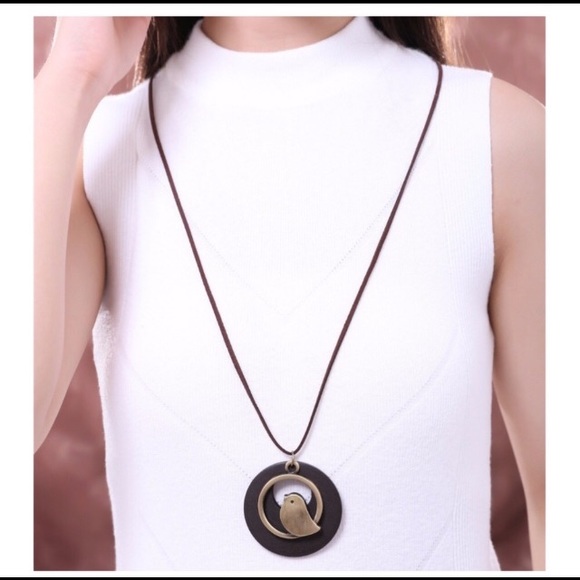 Last One! Rustic Bird Pendant Necklace - Picture 3 of 4